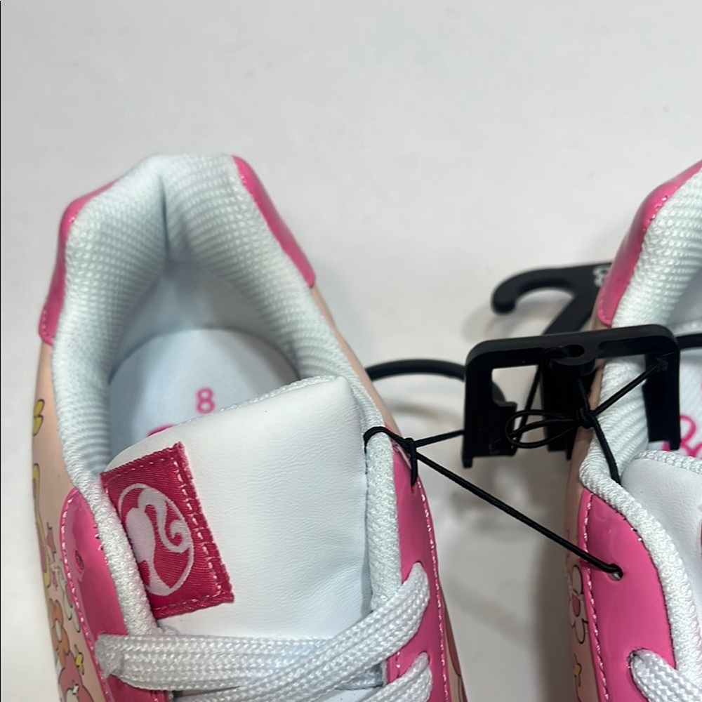 Barbie Pink and White Floral Sneakers - Picture 6 of 15